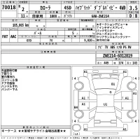 Toyota COROLLA лот № 70018 оценка 3.5  с аукциона в Японии 2
