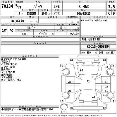 Toyota PASSO  с аукциона в Японии