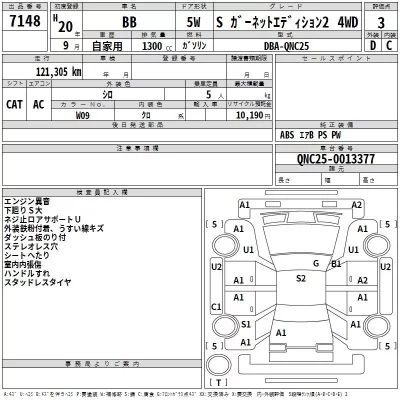 Toyota BB  с аукциона в Японии
