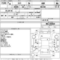Subaru STELLA лот № 7199 оценка RA  с аукциона в Японии 2