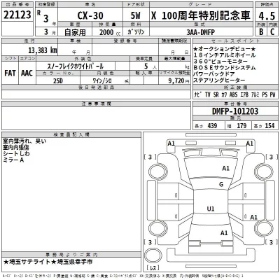 Mazda CX-30  с аукциона в Японии