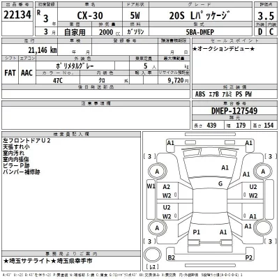 Mazda CX-30  с аукциона в Японии