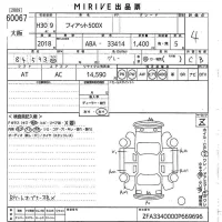 Fiat 500X лот № 60067 оценка 4  с аукциона в Японии 10