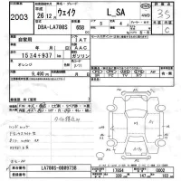 Daihatsu WAKE лот № 2003 оценка 3.5  с аукциона в Японии 6