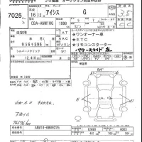 Toyota ISIS лот № 7025 оценка 3.5  с аукциона в Японии 4