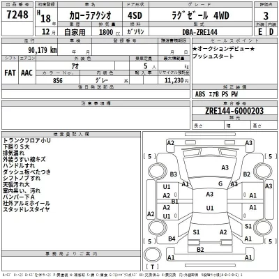 Toyota COROLLA AXIO  с аукциона в Японии