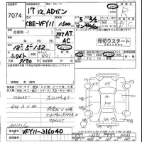 Nissan AD лот № 7074 оценка R  с аукциона в Японии 4