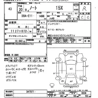 Nissan NOTE лот № 43 оценка R  с аукциона в Японии 2