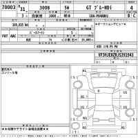 Peugeot 3008 лот № 70003 оценка 4  с аукциона в Японии 2