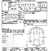 Honda VAMOS лот № 52 оценка R  с аукциона в Японии 2