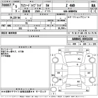 Toyota ALPHARD лот № 70007 оценка RA  с аукциона в Японии 2