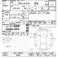 Honda ACTY TRUCK лот № 6041 оценка 4  с аукциона в Японии 9