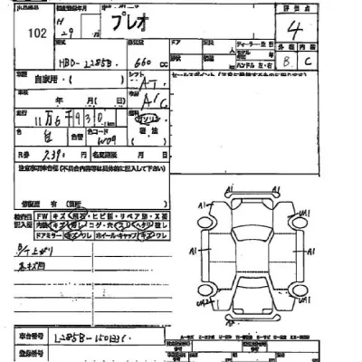 Subaru PLEO  с аукциона в Японии