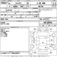 Subaru FORESTER лот № 78002 оценка 3.5  с аукциона в Японии 2