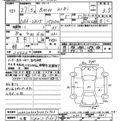 BMW 2-Series  с аукциона в Японии