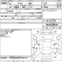 Toyota MARK II лот № 79002 оценка 3.5  с аукциона в Японии 2