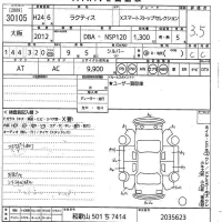 Toyota RACTIS лот № 30105 оценка 3.5  с аукциона в Японии 10