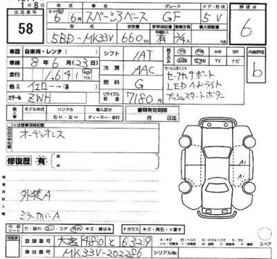 Suzuki SPACIA BASE  с аукциона в Японии
