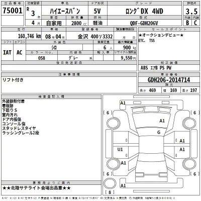 Toyota HIACE VAN  с аукциона в Японии