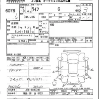 Honda LIFE лот № 6076 оценка 3  с аукциона в Японии 5