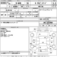 Honda N WGN лот № 83003 оценка 3.5  с аукциона в Японии 2