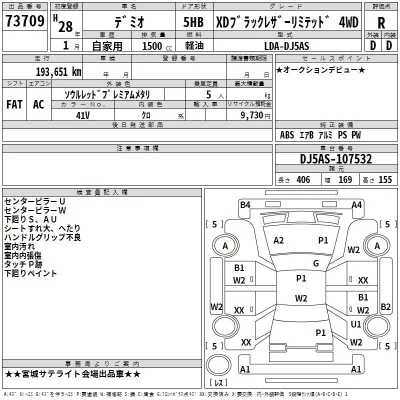 Mazda DEMIO  с аукциона в Японии