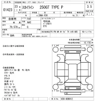 Nissan SKYLINE лот № 1423 оценка 3.5  с аукциона в Японии 8