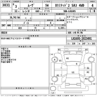 Daihatsu MOVE лот № 3031 оценка 4  с аукциона в Японии 2