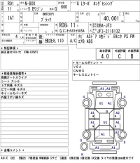 Honda N BOX лот № 3009 оценка 4  с аукциона в Японии 5