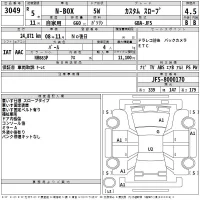 Honda N BOX лот № 3049 оценка 4.5  с аукциона в Японии 2