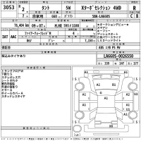 Daihatsu TANTO лот № 3053 оценка R  с аукциона в Японии 2