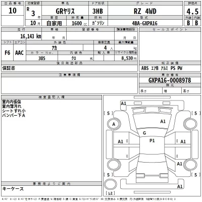 Toyota YARIS  с аукциона в Японии