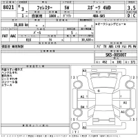 Subaru FORESTER лот № 8021 оценка 3.5  с аукциона в Японии 2