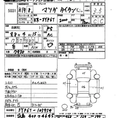 Mazda TITAN  с аукциона в Японии
