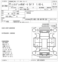 Subaru IMPREZA лот № 1794 оценка 3.5  с аукциона в Японии 8
