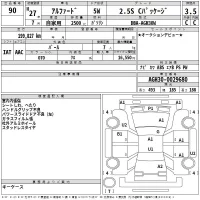 Toyota ALPHARD лот № 90 оценка 3.5  с аукциона в Японии 2