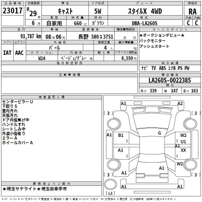 Daihatsu Cast  с аукциона в Японии