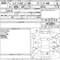 Subaru IMPREZA лот № 8090 оценка R  с аукциона в Японии 2