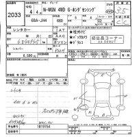Honda N WGN лот № 2033 оценка 3.5  с аукциона в Японии 5