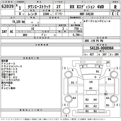 Toyota TOWN ACE TRUCK  с аукциона в Японии