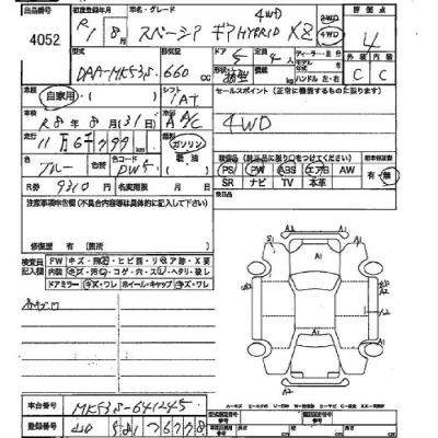 Suzuki SPACIA GEAR  с аукциона в Японии