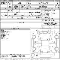 Toyota YARIS лот № 25002 оценка R  с аукциона в Японии 2