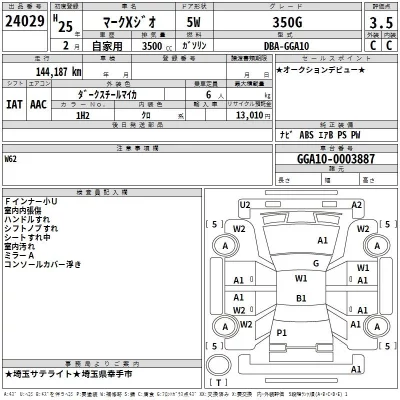Toyota MARK X ZIO  с аукциона в Японии