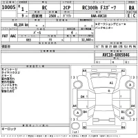 Lexus RC лот № 10005 оценка RA  с аукциона в Японии 2