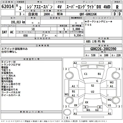 Toyota REGIUS ACE VAN  с аукциона в Японии