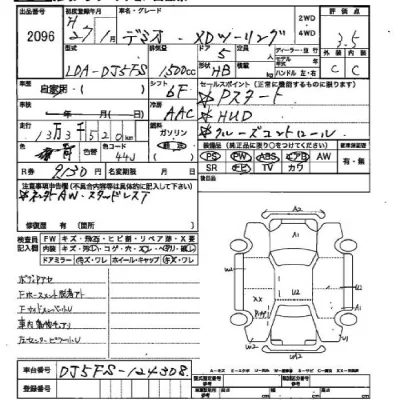 Mazda DEMIO  с аукциона в Японии