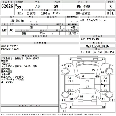 Nissan AD  с аукциона в Японии