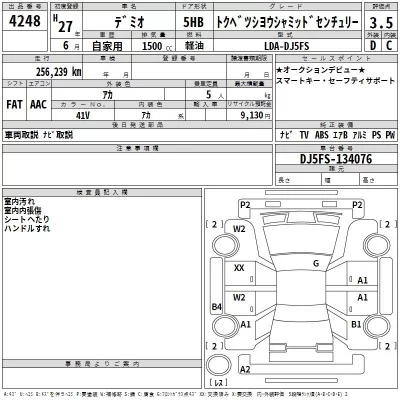 Mazda DEMIO  с аукциона в Японии