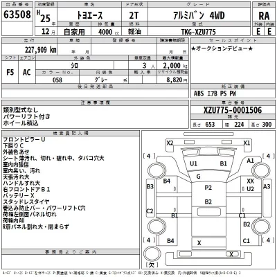 Toyota TOYOACE  с аукциона в Японии