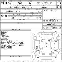 Mazda CX-5 лот № 30011 оценка 3.5  с аукциона в Японии 2